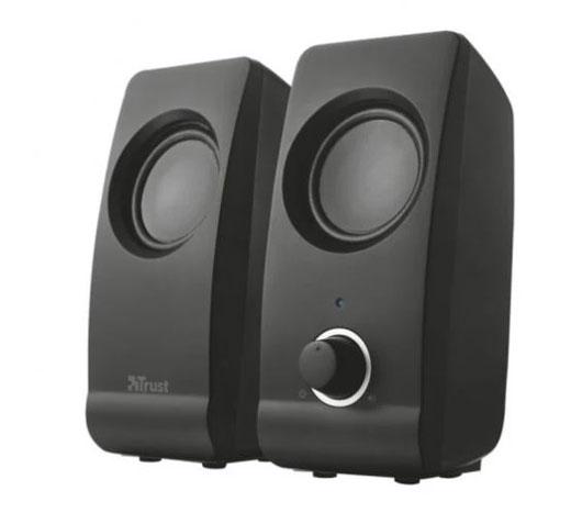 Trust Altavoces 2.0 Remo Speaker Set 8W Rms Alimentados Por Usb Control Volumen Negro
