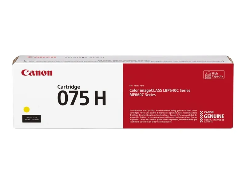 Canon 075H Amarillo Cartucho De Toner Original - 6366C002