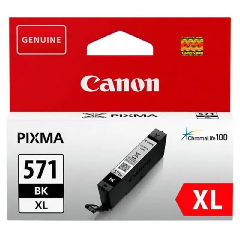 Canon Tinta Negra CLI 571XLBK para Impresoras MG 5750/6850/7750