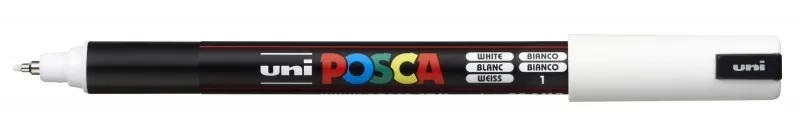 POSCA PC-1MR Marcador Extrafino 0.7mm Blanco - Calidad Profesional