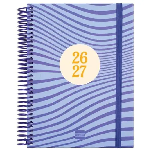 Finocam Agenda Diva Para Estudiantes Espiral 4º-155X212Mm 1Dp Olas Curso 2026-2027