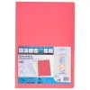 Gio Subcarpeta Simple Cartulina Folio 180gr Rojo Pastel - 50 Unidades