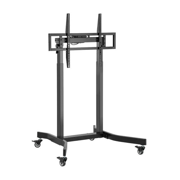 Aisens Soporte De Suelo Motorizado Pro Con Ruedas Para Monitor/Tv 120Kg De 55-100 - Color Negro