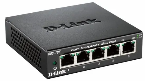 Switch No Gestionable D-Link Des-105 5P Ethernet Carcasa Metal Sobremesa No Rack