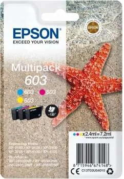 Epson 603 Pack de 3 Cartuchos de Tinta Originales - Cyan, Magenta, Amarillo