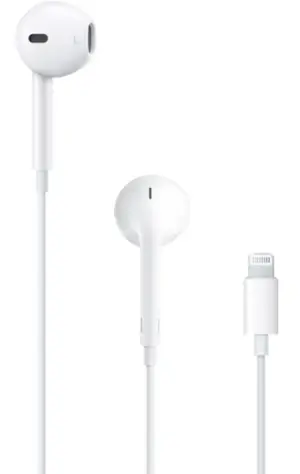 Apple EarPods Auriculares Binaurales Lightning con Micrófono y Control de Volumen - Blanco