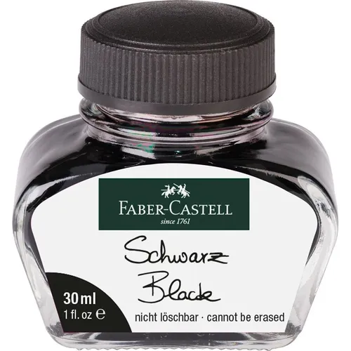 Faber Castell Tintero 30Ml Tinta Borrable Negra