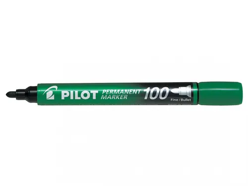 Pilot Rotulador Permanente 100 Verde Punta Fina 4,5mm Trazo 1mm