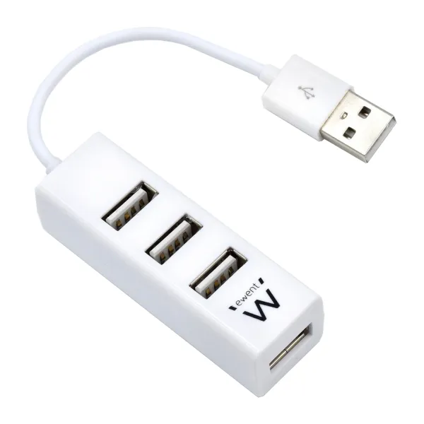 Ewent Mini-Hub USB 4 Puertos Blanco