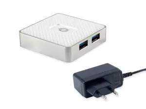 HUB USB 3.0 CONCEPTRONIC HUBBIES03W 4 Puertos - Blanco