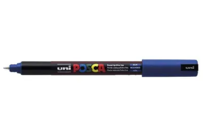 Posca Marcador PC-1MR Punta Extrafina 0.7mm Azul No Permanente