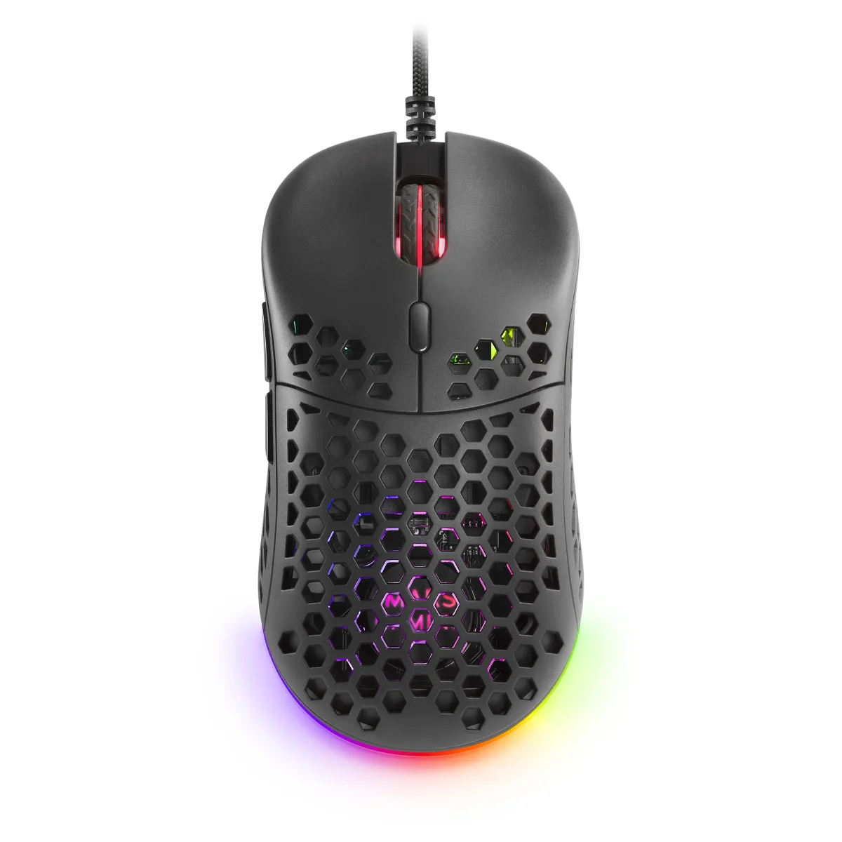 Mars Gaming Mm55 Mouse Rgb Chroma 12800Dpi Diseño Hive Black