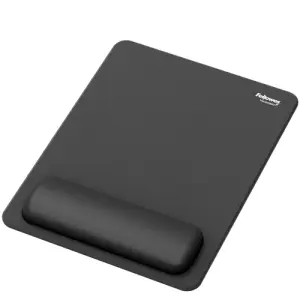 Fellowes Breyta Alfombrilla XL con Reposamuñecas Antipolvo y Antimicrobiana 28x21x1.75cm Negro