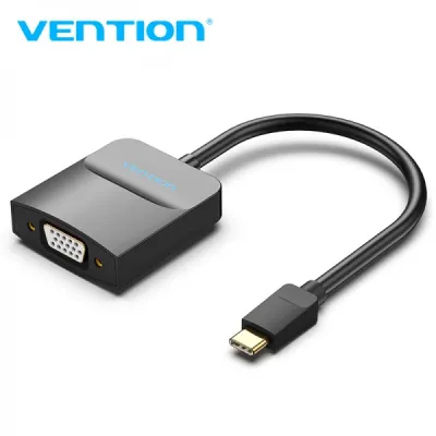Vention Adaptador Usb-C Macho A Vga Hembra - Color Negro