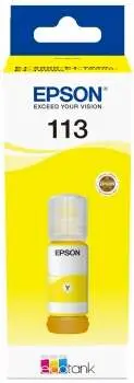 Epson Tinta Bote Amarillo Ecotank Nº 113 para ET-5850, ET-5800, ET-16650, ET-16600, ET-5880, ET-5170