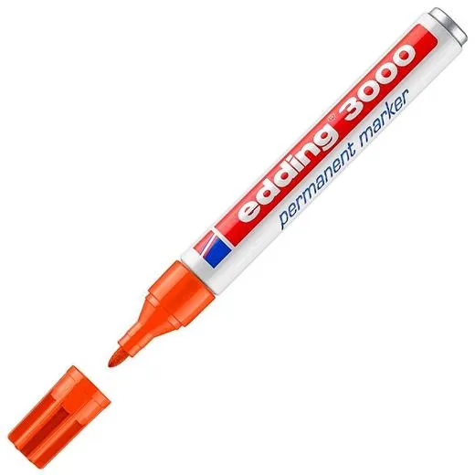 Edding Marcador Permanente 3000 Naranja