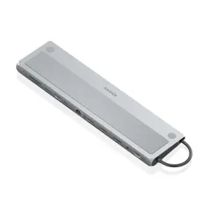 AISENS DOCK STATION USB-C DOCK 12 EN 1, USB-C A 2XHDMI, 1XDISPLAYPORT, 1XRJ45, 3XUSB-A, 1XUSB-C, 1XUSB-C PD, 1XSD, 1XMICRO SD, 1XAUDIO, GRIS, 30CM