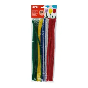 Apli Limpia Pipás 300x6mm Colores Surtidos - Paquete de 50 Unidades