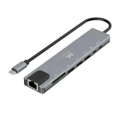 Ewent Docking Multipuerto USB-C 8 en 1 con HDMI 4K