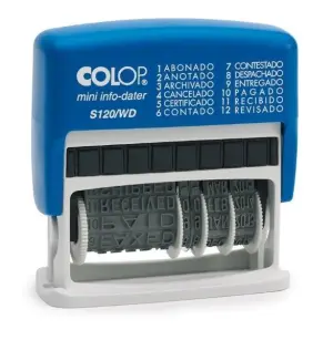 Colop Fechador Mini Mod. S120/WD Azul