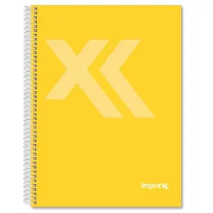 IMPREX Cuaderno Espiral Tapa Forrada 80H 90gr 4x4 Amarillo