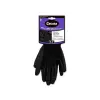 Cegasa Guantes de Trabajo Talla 7 en Poliester con Recubrimiento de Poliuretano Negro