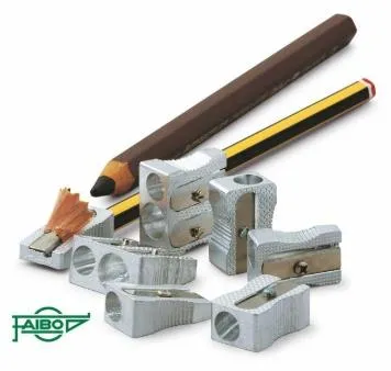 Faibo Afilalápices Forma De Cuña Doble Uso Para Lápices Hasta 10Mm -12 Ud-