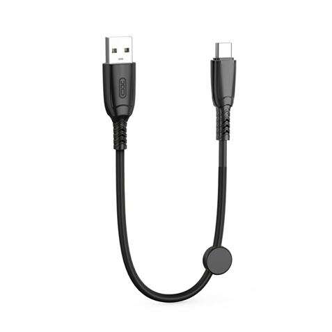 Xo Cable Nb247 Carga Rapida Usb - Tipo C - 6A - 25Cm Con Clip - Color Negro