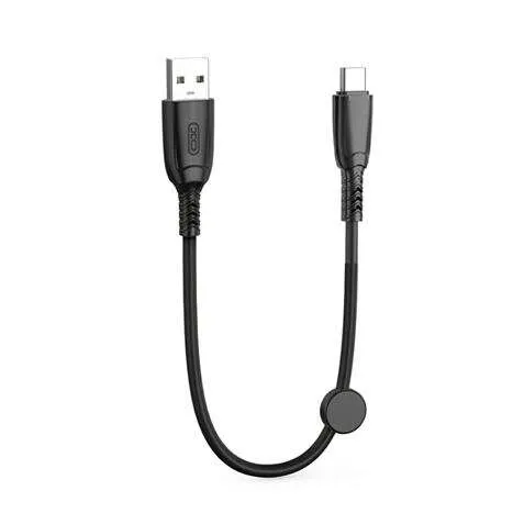 Xo Cable Nb247 Carga Rapida Usb - Tipo C - 6A - 25Cm Con Clip - Color Negro