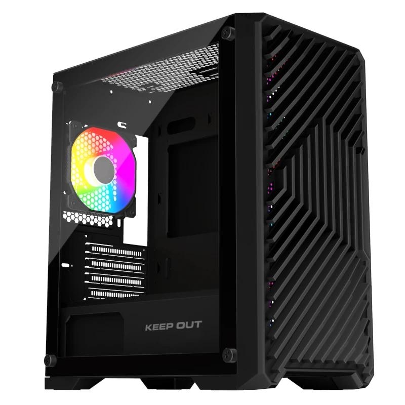 Keep Out Caja M-Atx Xc-220 Argb 4Fans Usb3.0 Black