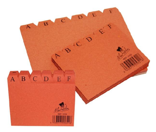 Mariola Índice Para Ficheros A-Z 200X120 Cartón Cuero
