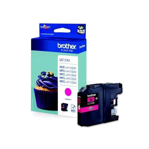 Brother Lc123 Magenta Cartucho De Tinta Original - Lc123Mbp