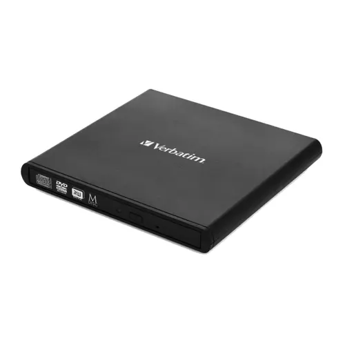 Verbatim Grabadora y Lector Externo Slimline CD/DVD USB 2.0 Compatible M-DISC