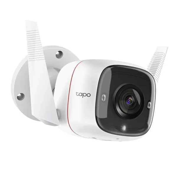 Tp-Link Tapo Tc65 Camara De Seguridad Wifi 2K+3Mp Exterior - Vision Nocturna - Deteccion De Movimiento - Alarma De Luz Y Sonido - Audio Bidireccional