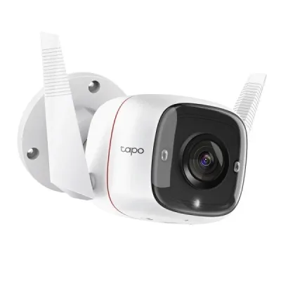 TP-Link Tapo T65 Cámara Exterior IP WiFi 3MP, IP66, Visión Nocturna 30m, Detección de Movimiento, Audio Bidireccional