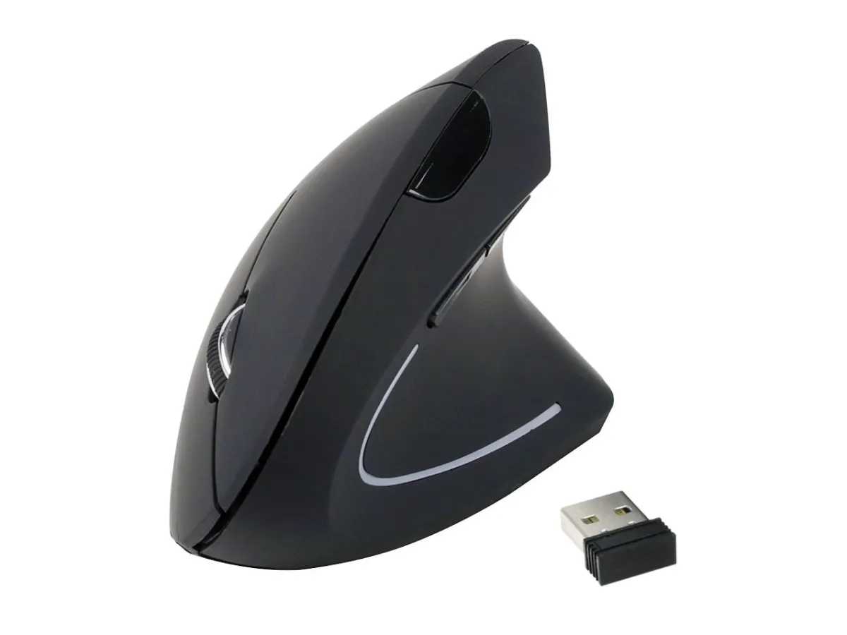 Mouse Equip Wireless Ergo 5 Botones 1600Dpi Color Negro