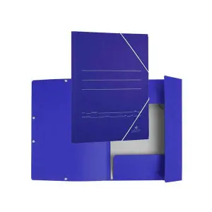 Mariola Carpeta Cartón Básica 500gr Gomas Solapa Folio 34x25cm Cartón Mate Azul - 20 Unidades