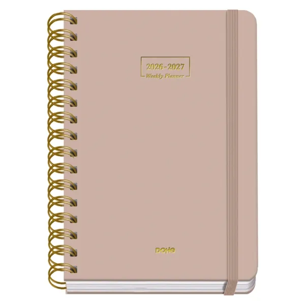 Dohe Agenda Escolar 26/27 A5 Día Página Papel Offset 80g Cubierta Cartón Beige 15x21x4cm