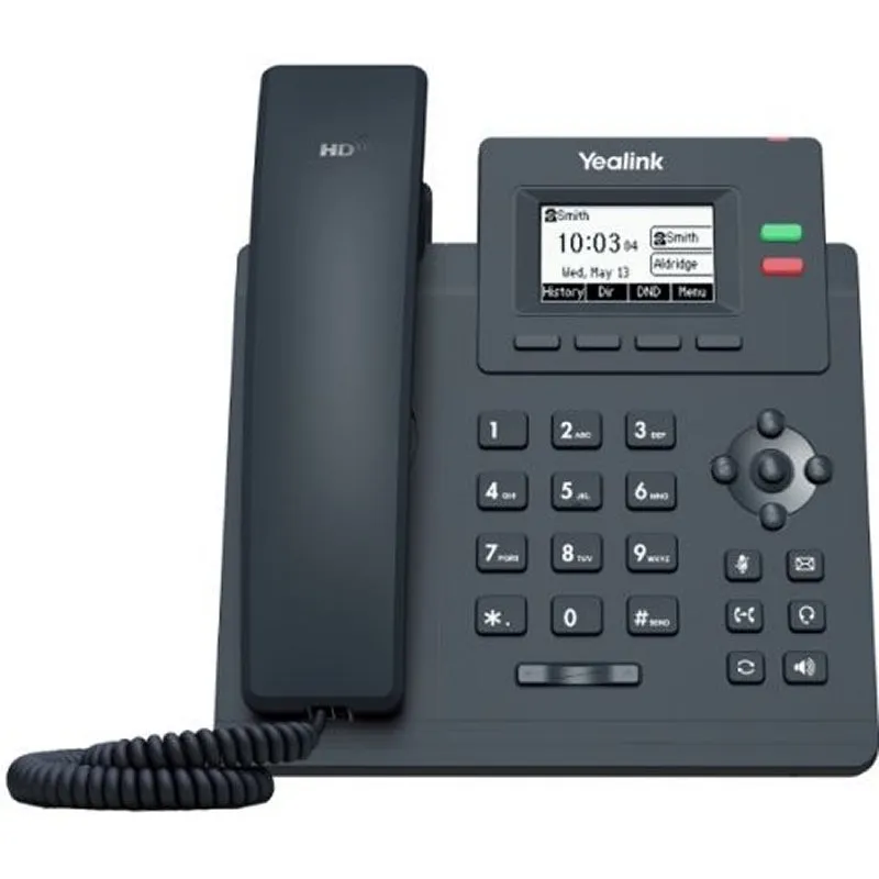 Yealink Sip-T31 2 Cuentas, Sin Poe, Con Psu