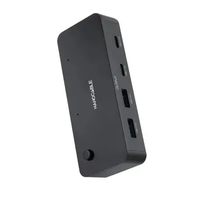 Nanocable Switch 2xUSB 3.0 a 2xUSB-A 3.0 + 2xUSB-C - Negro