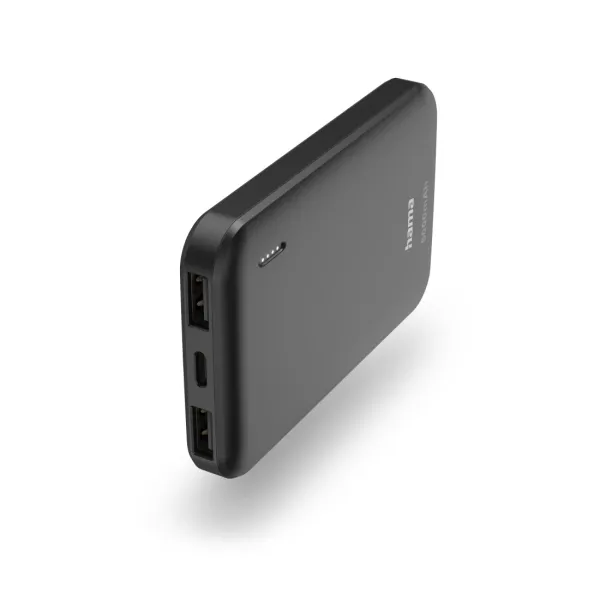 Hama Powerbank 5000mAh Polímero de Litio USB-C USB-A Carga Rápida Gris