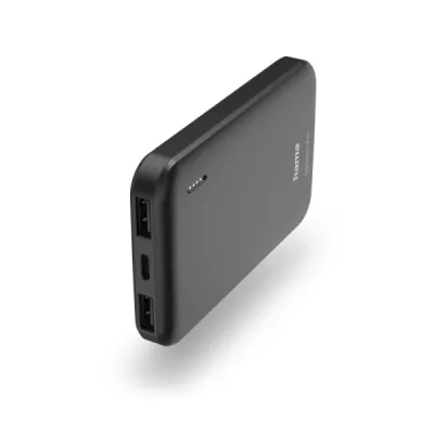 Hama Powerbank 5000mAh Polímero de Litio USB-C USB-A Carga Rápida Gris