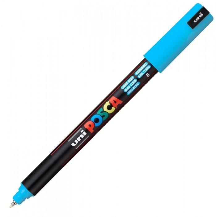 Posca Marcador  Pc-1Mr No Permanente Punta Extrafina 0.7Mm  Azul Claro