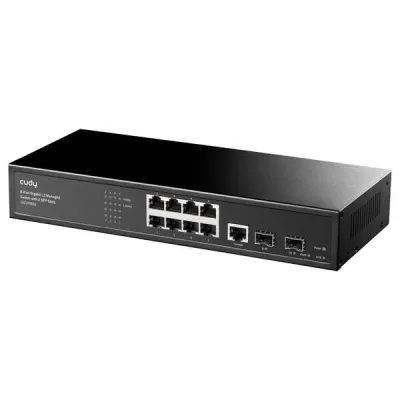 Cudy GS2008S2 Switch Administrado L2 Gigabit 8 Puertos con 2 Puertos Gigabit SFP