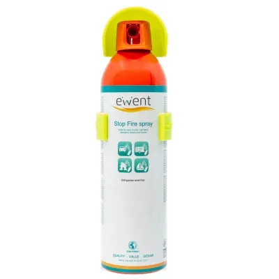 Ewent Spray Extintor para Pequeños Fuegos - Certificado A, B, C y E