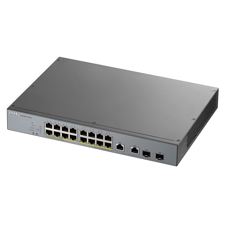 Zyxel Gs1350-18Hp Switch 16Xgb Poe 2Xsfp 250W