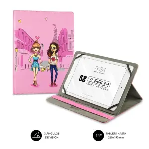 Subblim Funda Tablet Universal Trendy 9.6" a 11" con Soporte Antideslizante y Posición Ajustable