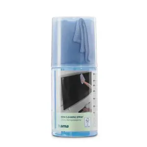 Hama Limpiador de Pantallas 200ml con Bayeta de Microfibra Azul