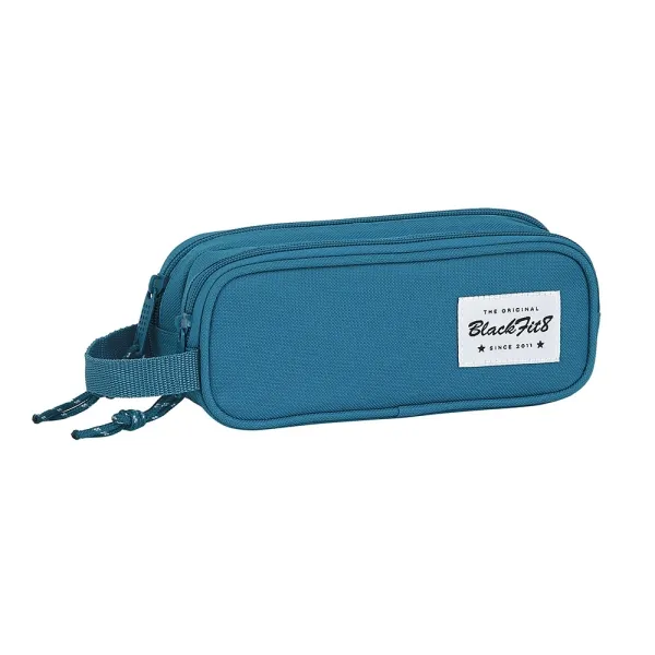 Safta Blackfit8 Egeo Portatodo Azul - 2 Compartimentos con Cremalleras - 210x60x80mm