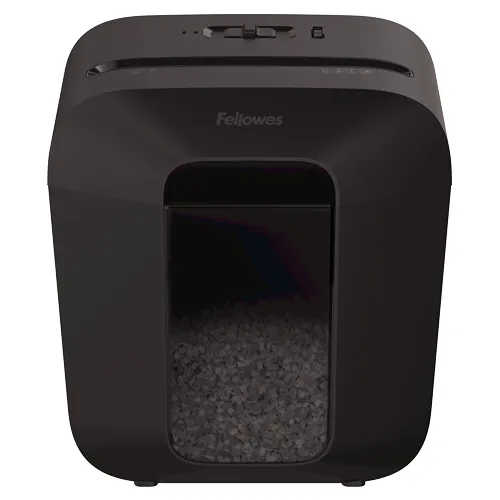 Fellowes LX25M Destructora Manual Minicorte P-4, Hasta 6 Hojas, 11.5L, Negro